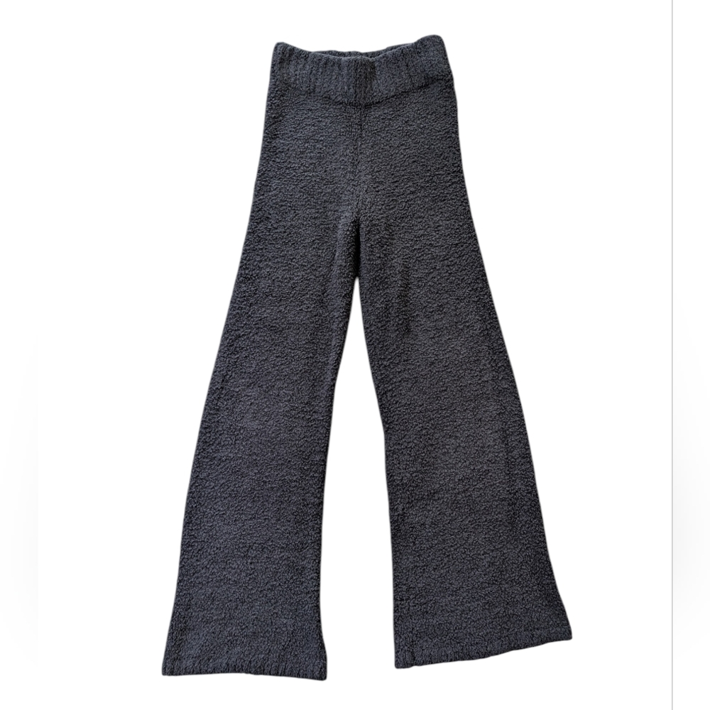 SKIMS Cozy Knit Boucle’ Lounge Pants Onyx Black Size S/M